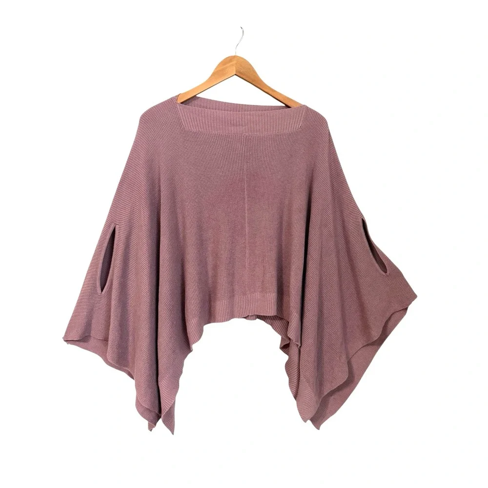 Lululemon Forward Flow Cape‎ Womens  Vintage Mauve One Size Lagenlook Sweater